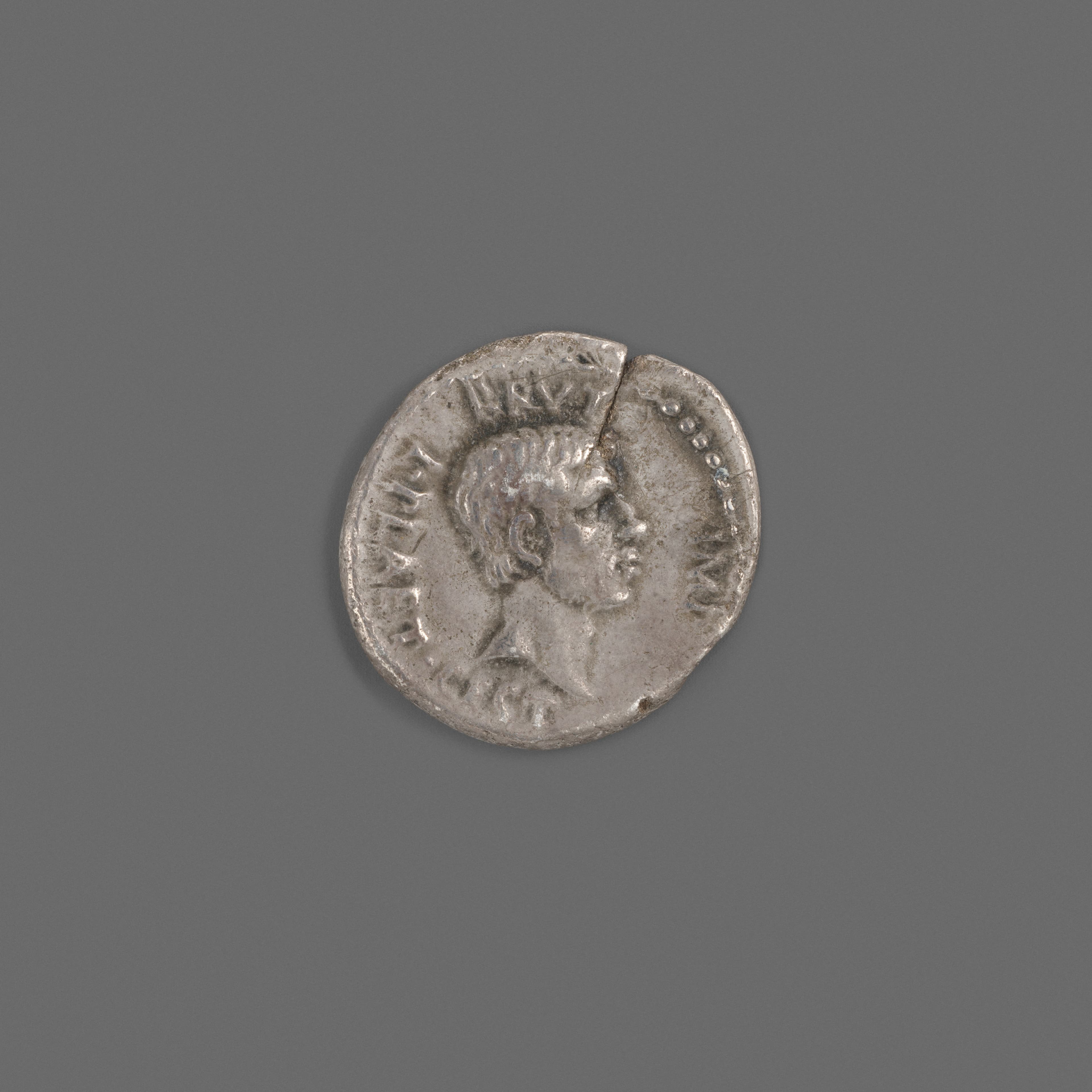 Silver denarius of M. Junius Brutus